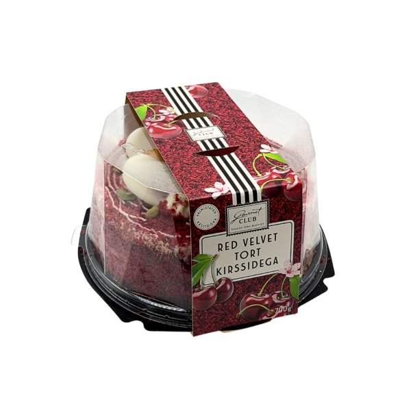 Red Velvet tort kirssidega
